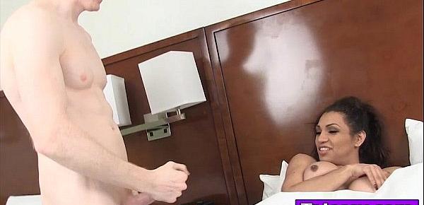  Shemale Jessy Dubai gives head and gets fucked in hotelroom